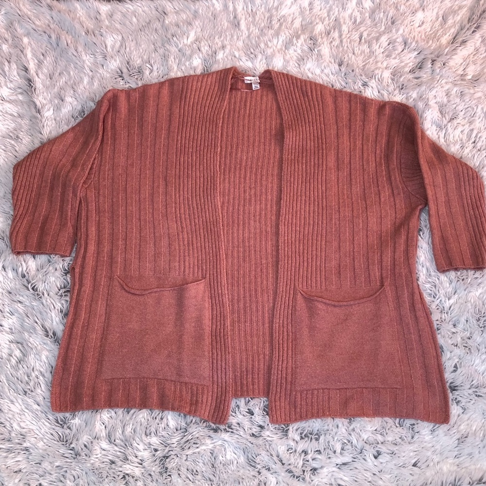 Topshop Rose pink soft longline Cardigan